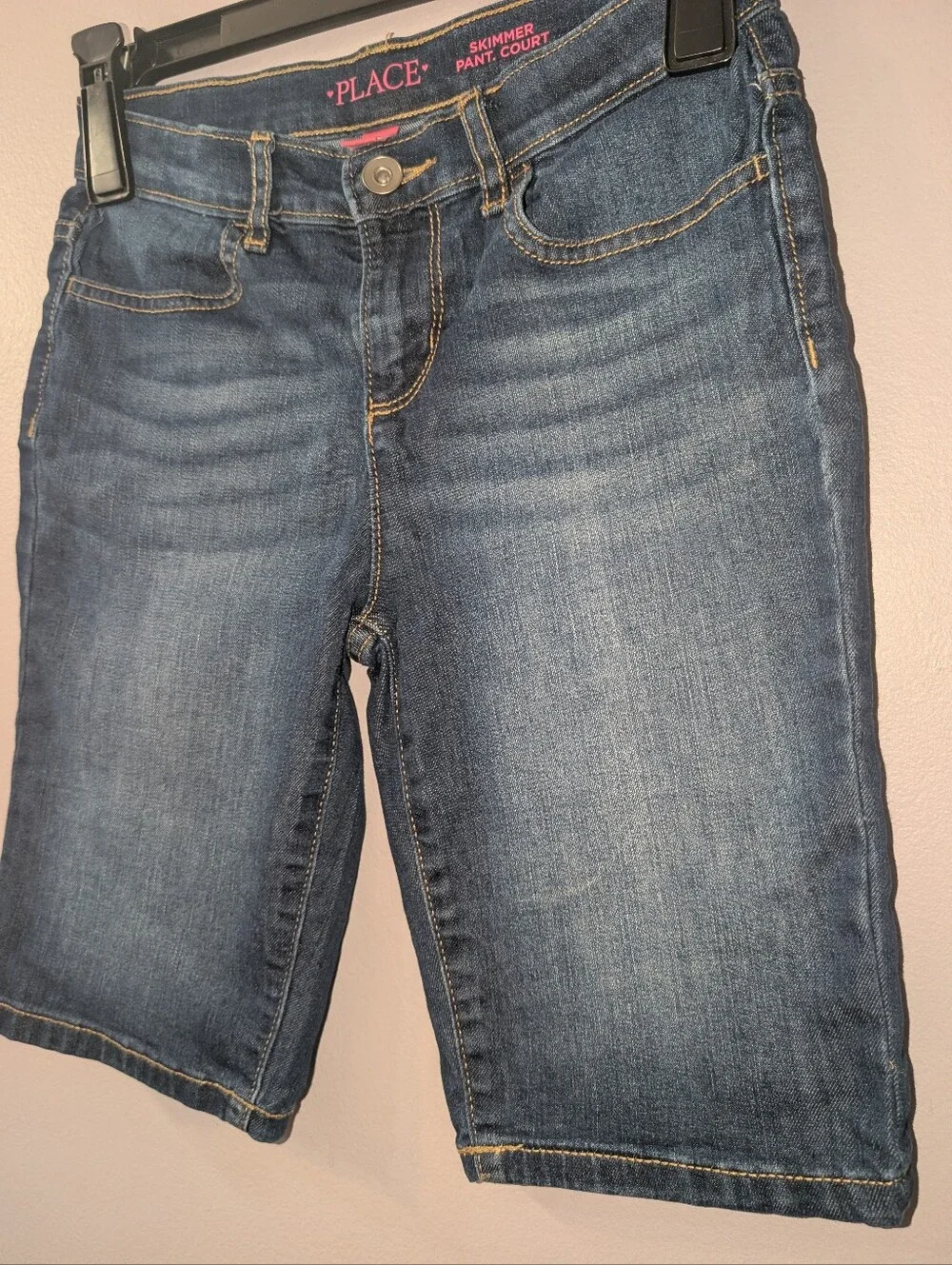 The Children's Place Casual Classic Bermuda Denim Skimmer Shorts Girls- Size 10